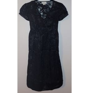 Black floral pattern Motherhood maternity dress, size small